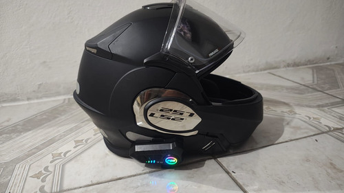 Capacete Ls2 Ff399 Valiant - Cor Matt Black - Com Bluetooth Preto Monocolor 57/58