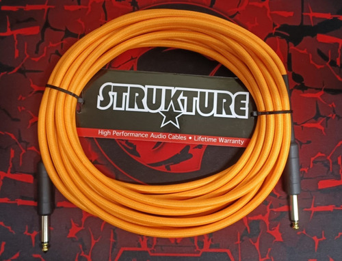 Cable Inst. Naranja Textil 5.07 Mt 1/4-1/4 Strukture Sc186