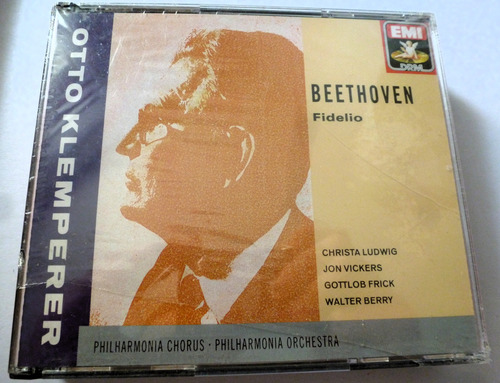 Cd Beethoven Fidelio Otto Klemperer Ludwig  2 Cds Emi (nu)