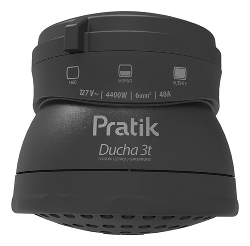 Chuveiro Ducha Pratik 3003-e/p5pk 3 Temperaturas Preto 4400w