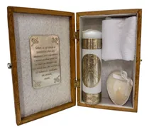 Comprar Kit Cofre Madera Bautizo Del Espíritu Santo Vela Concha