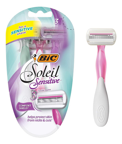 Bic Soleil Glow Maquinillas De Afeitar  3 Count