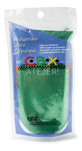 Imagen 1 de 4 de Brillantina Purpurina Gibre Marca Cbx De 100 Gramos
