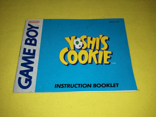 Manual Original Yoshi Cookie Gameboy *en Buen Estado*