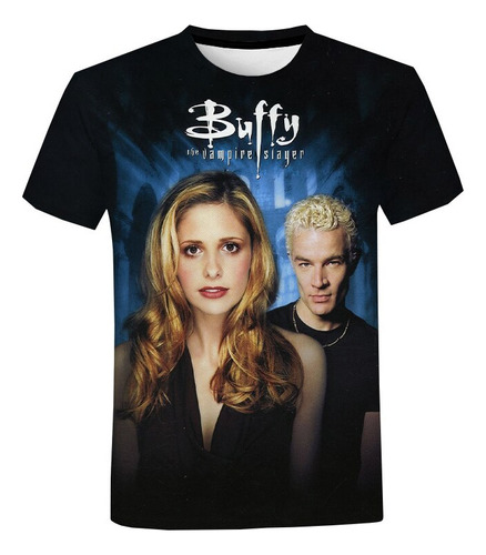 Playera Estampada Con Gráficos De Buffy The Vampire Slayer