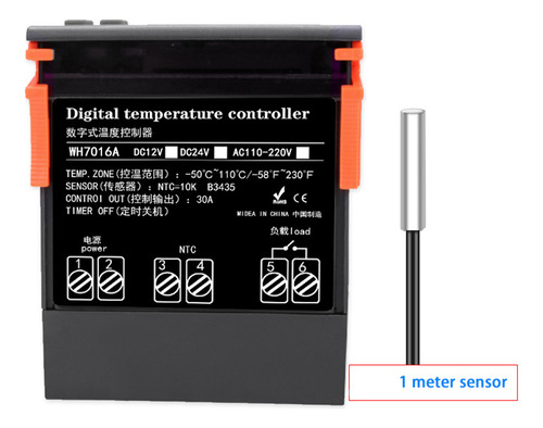 Controlador De Temperatura Digital 7016a 220v 30a Con Alta P
