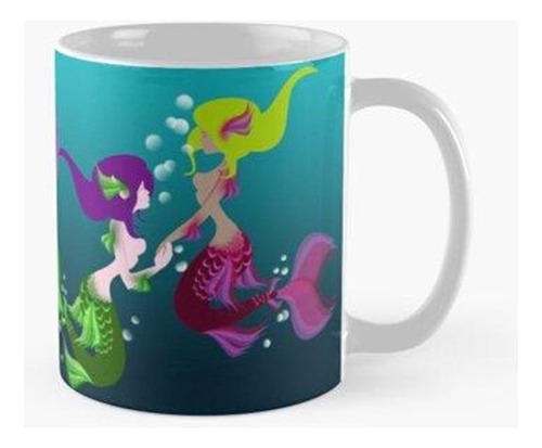 Taza Sirenas Festivas Calidad Premium