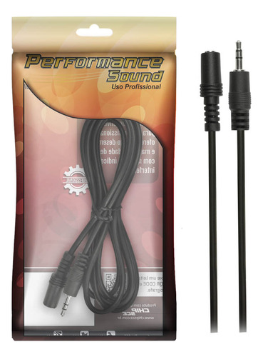 Cabo Extensor Extensão Fone P2 Macho X Fêmea 1,8 Metros