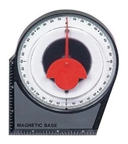 Imagen 1 de 6 de Inclinometro Con Base Magnética. Medidor De Inclinación 