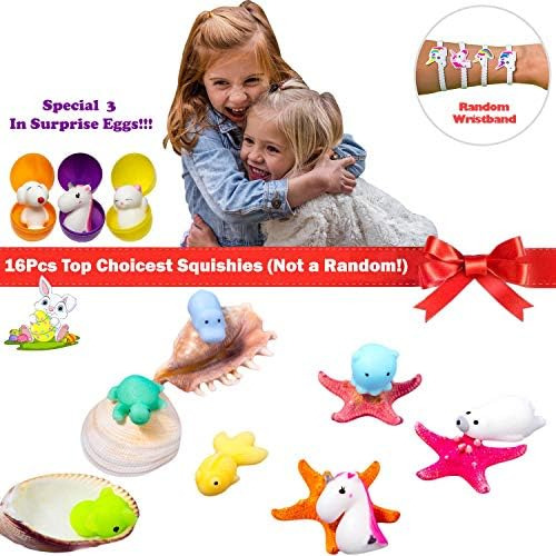 Mochi Squishy Toys Animal Squishies - 3 Huevos Sorpresa Mini