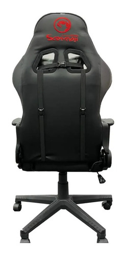 Imagen 2 de 3 de Silla de escritorio Marvo CH-106 gamer black con tapizado de cuero sintético