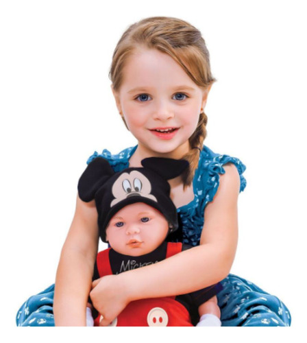 Boneco Recém Nascido Mickey Mouse 5161 Roma