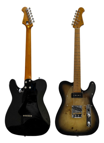 Guitarra Electrica Sqoe Setl550 Tipo Telecaster Negra