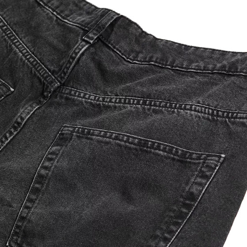 Pantalon Mezclilla Pierna Ancha Corte Recto Mezclilla Suave