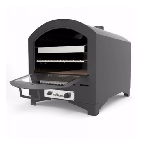 Imagen 2 de 2 de Horno de pie a gas Tromen Tango 560 con base 56L negro