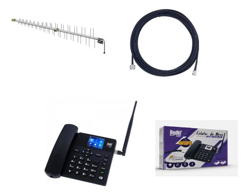 Kit Telefone Rural Com Internet E Roteador De Wi-fi Bdf-12