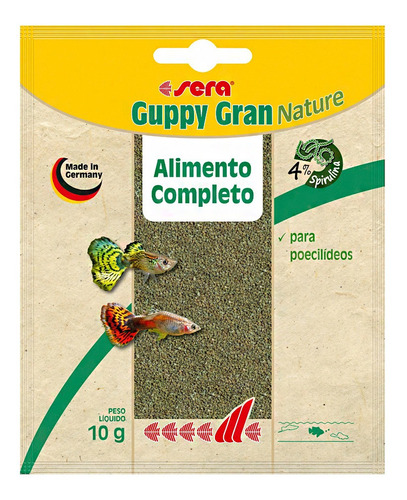 Sera Guppy Gran Nature - 10g - Ração Peixes