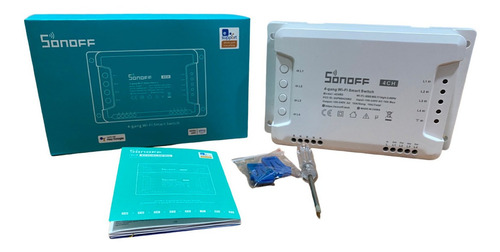 Imagen 4 de 5 de Interruptor Wifi Sonoff 4ch R3 Compatible Con Alexa/google