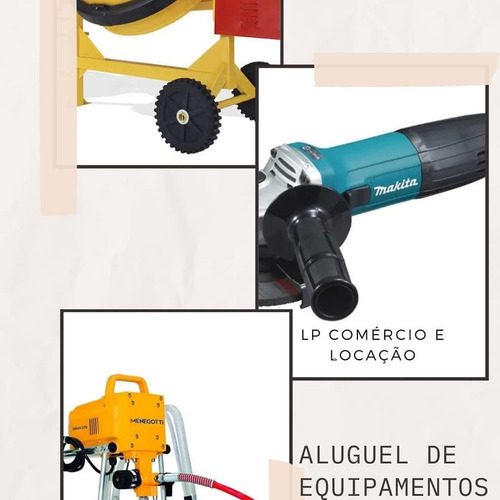 Imagem 4 de 4 de Locação De Betoneira, Máquina De Pintura Airless, Esmerilhad