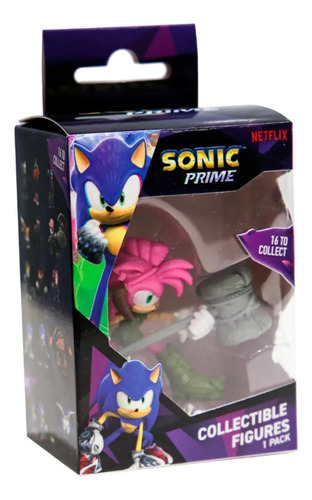 Mini Figura Sonic Llavero 6cm En Caja Amy Rose Febo