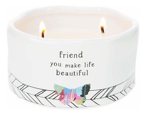 Friend You Make Life Beautiful Vela De Mariposa Doble E...