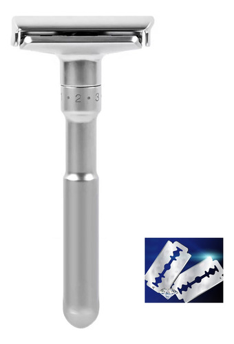 Afeitadora Desmontaje Ajustable Safety Razor , Con 5 Cuchill