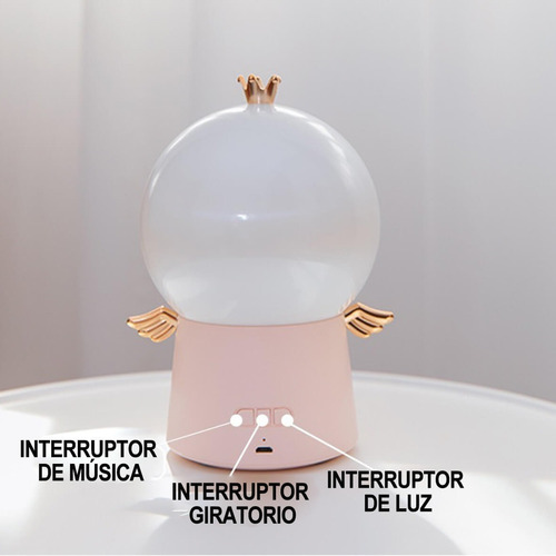 Lámpara De Ángel Giratoria Con Reflector For Niños, Luz