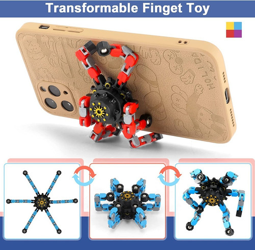 Imagen 3 de 3 de Fidget Spinner Transformable Toy, Antiestres Y Antiansiedad