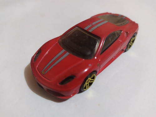 Hot Wheels Ferrari 430 Scuderia Rojo Rayas Grises