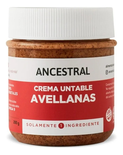 Crema De Avellanas Untable Ancestral X170g - Tienda Deli