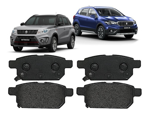 Imagem 2 de 6 de Pastilha Freio Traseira S-cross Vitara 1.4 1.6 2016 2017 18