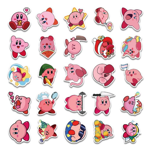 Set De Stickers Pegatinas 50 Un. Kirby 3-6 Cm Videojuego | Cuotas sin  interés