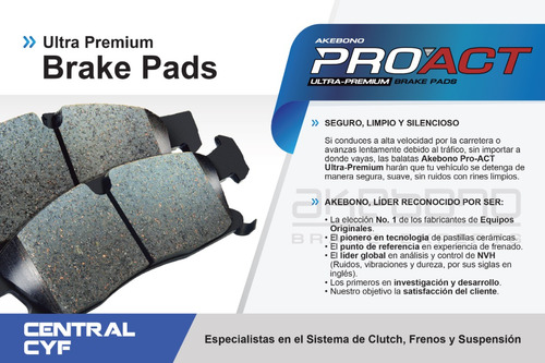 Balata Akebono Act913 Del Ford Ranger 2007