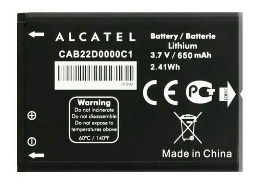 Bateria Pila Alcatel Ot708 Ot203 0t208 Ot305 Con Garantia!!!