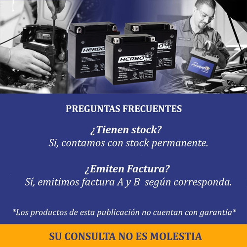 Imagen 4 de 6 de Bateria Motos Herbo Yb5l-b Agm Gel Motomel Bit 110c 05/09