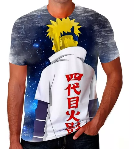 Camisa Camiseta Envio Hoje Minato Anime Desenhos Naruto 01