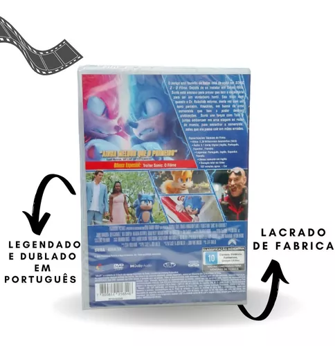 Dvd Sonic 2 2022 Sonic O Filme 2 Dublado E Legendado