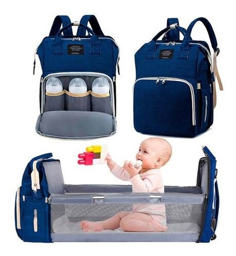 Mochila De Maternidade C/ Berço Bolsa Mamãe Bebê Multifunção