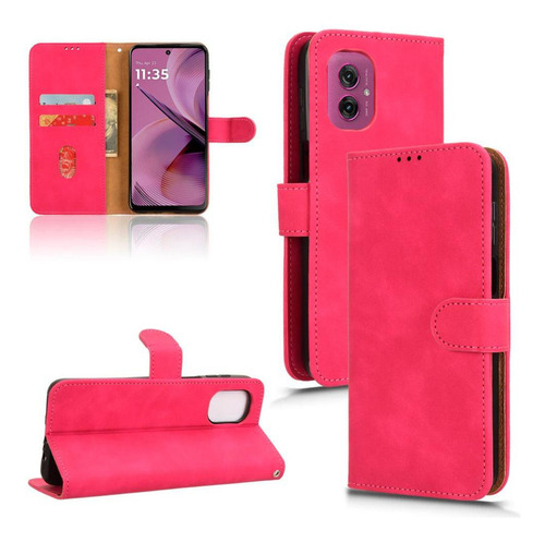 Funda Abatible Para Motorola Moto G55 5g Kickstand Cartera