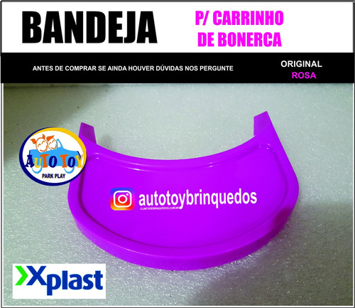 Bandeja P/ Carrinho De Boneca - X-plast