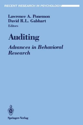 Libro Auditing : Advances In Behavioral Research - Lawren...