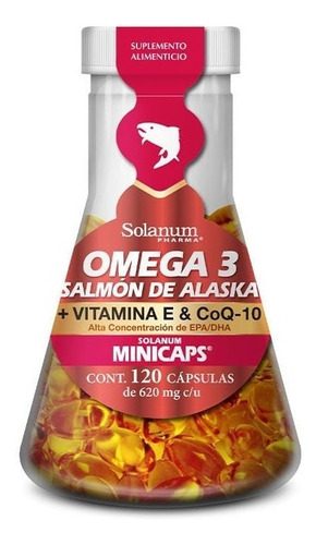 Solanum Omega 3 Salmón De Alaska+vit.e &coq-10 120mincap Sfn