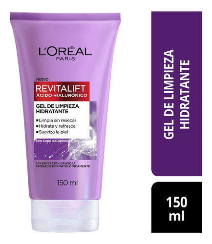 Gel De Limpieza Hidratante Ácido Hialurónico L' Oréal Paris Tipo de piel Todo tipo de piel