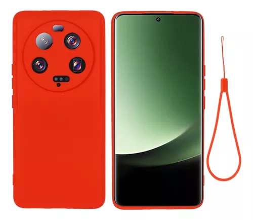 Para Xiaomi 13 Funda de teléfono a prueba de golpes de silicona líquida de  color puro (