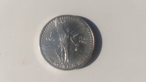 Moneda 1 Onza Libertad Plata Pura Ley .999 Año 1992