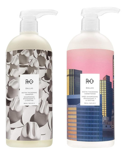 Conjunto De Shampoo E Condicionador R+co Dallas Biotin Thick