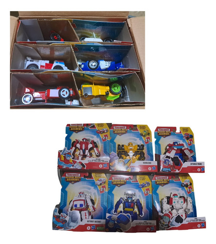 Transformers Coleccion 6 Figuras Recue Bots Hasbro 2 En 1