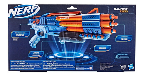 Imagen 4 de 4 de Lanzador De Dardos Nerf 2.0 Ranger Pd-5 Hasbro
