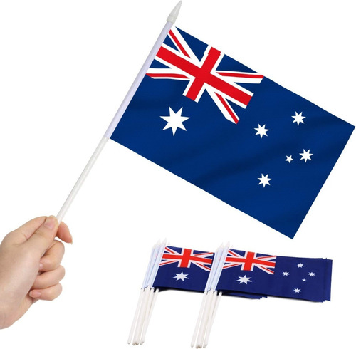  Bandera De Australia 5  X 8    Mini Banderas De Mano 