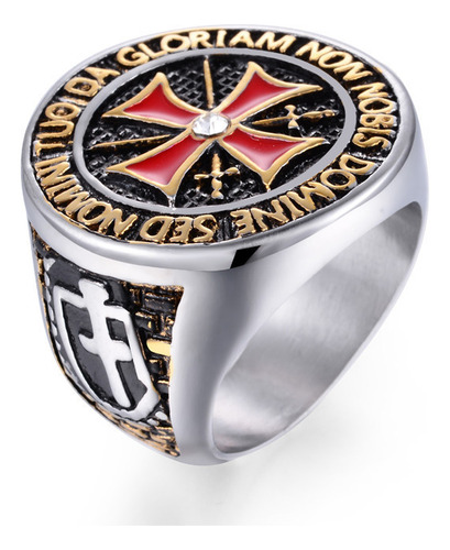 Anillo De Cruz Templaria For Hombre